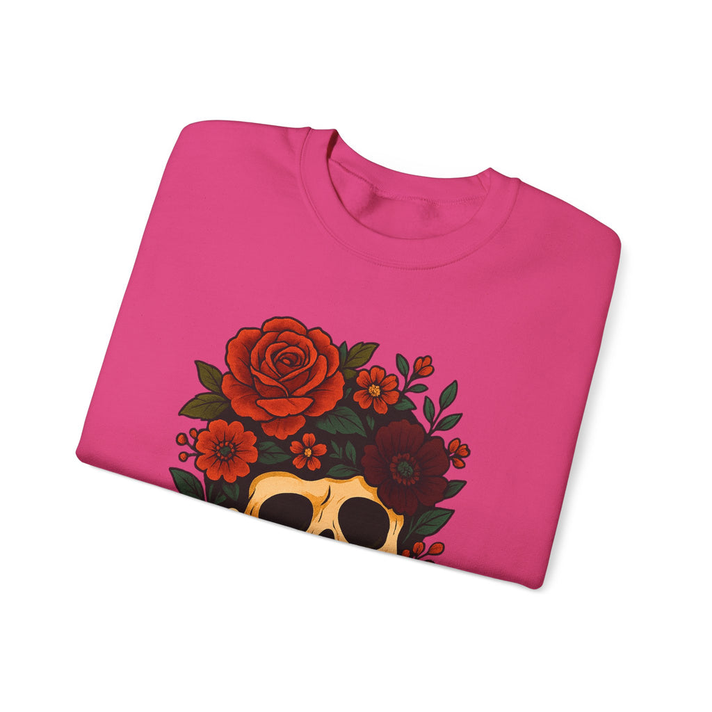 Floral Skull Halloween Sweatshirt