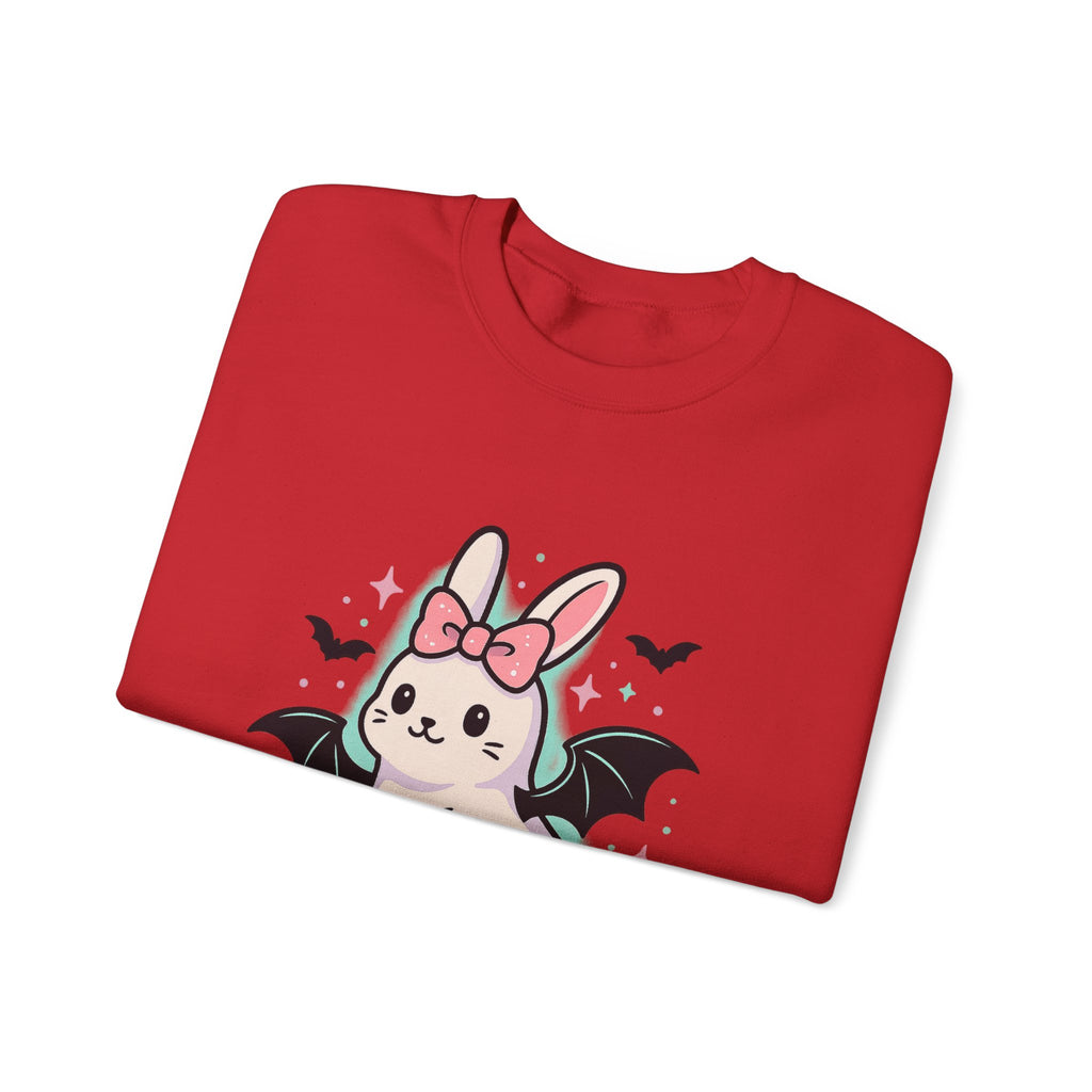 Cute Ghost Bunny with Bat Wings Sweatshirt