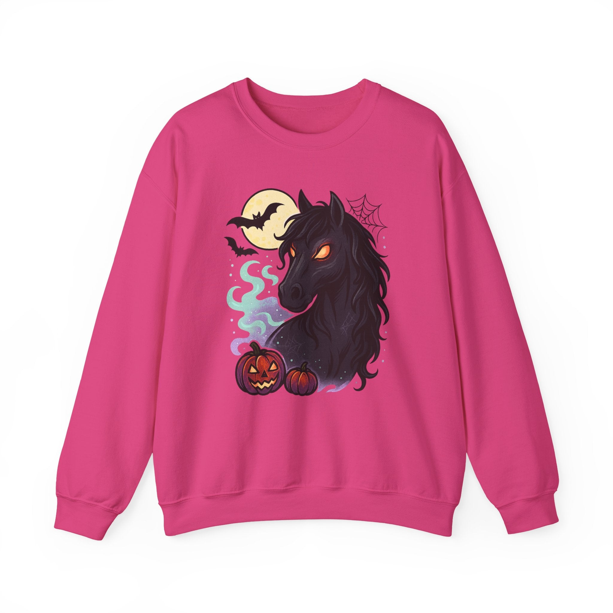 Gothic Horse Under Moonlight Spooky Sweatshirt