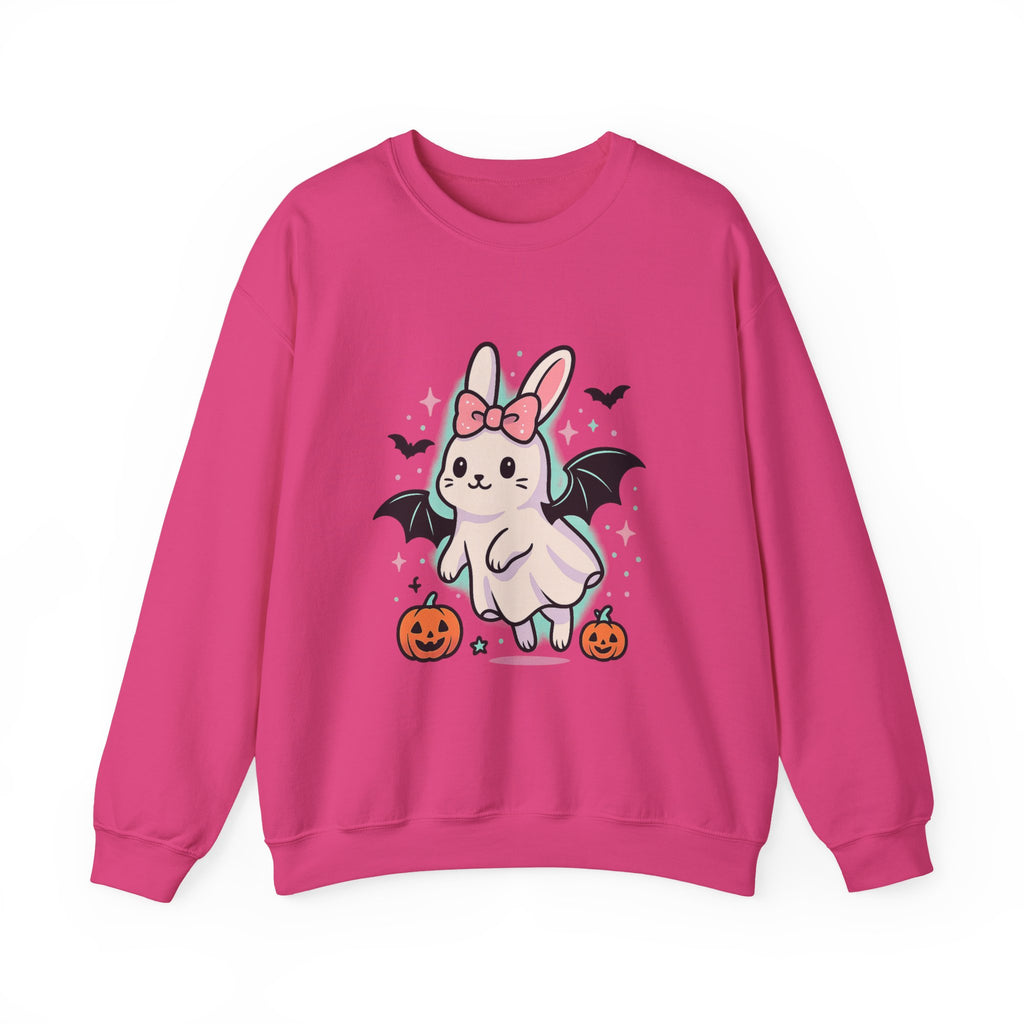 Cute Ghost Bunny with Bat Wings Sweatshirt