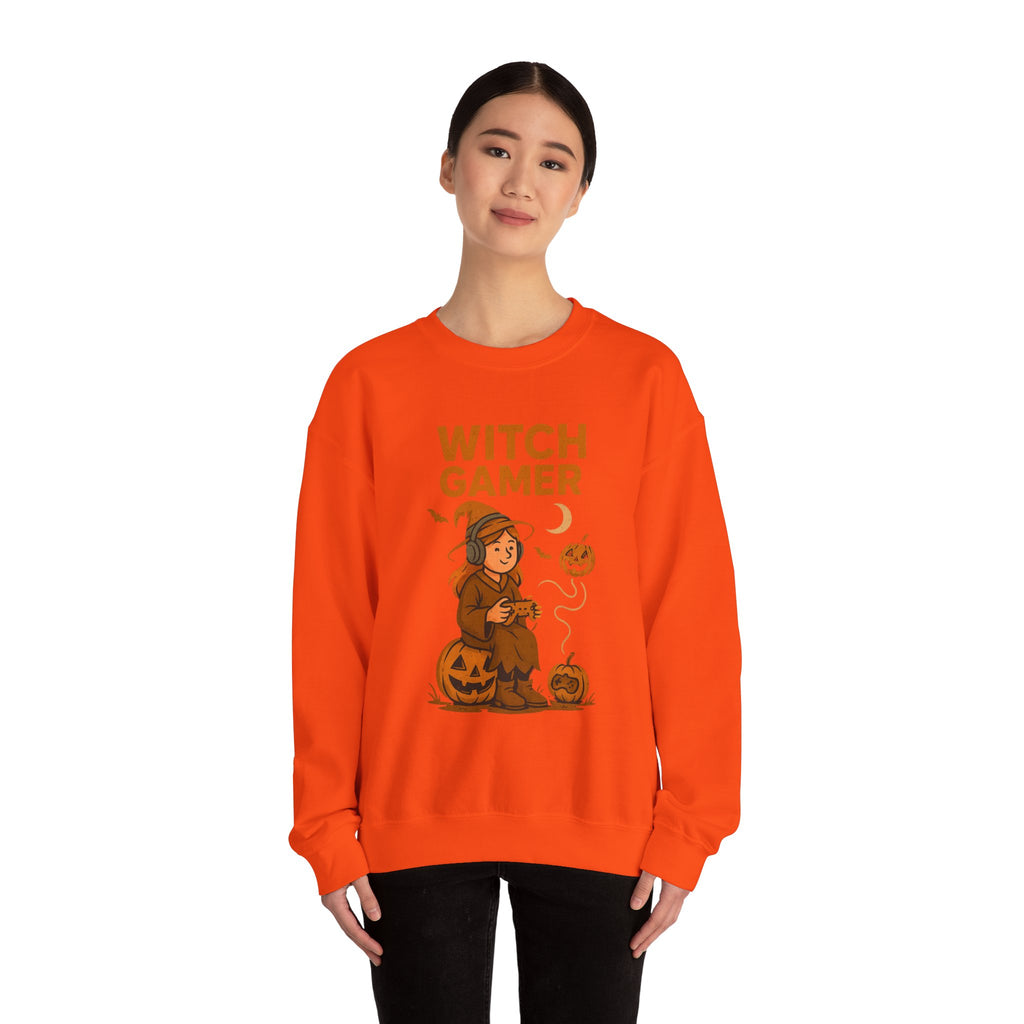 Witch Gamer Halloween Sweatshirt