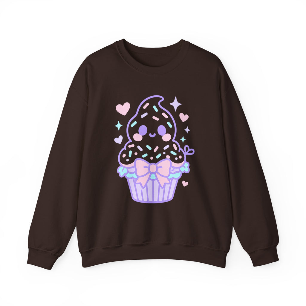 Kawaii Ghost Cupcake with Pastel Charm