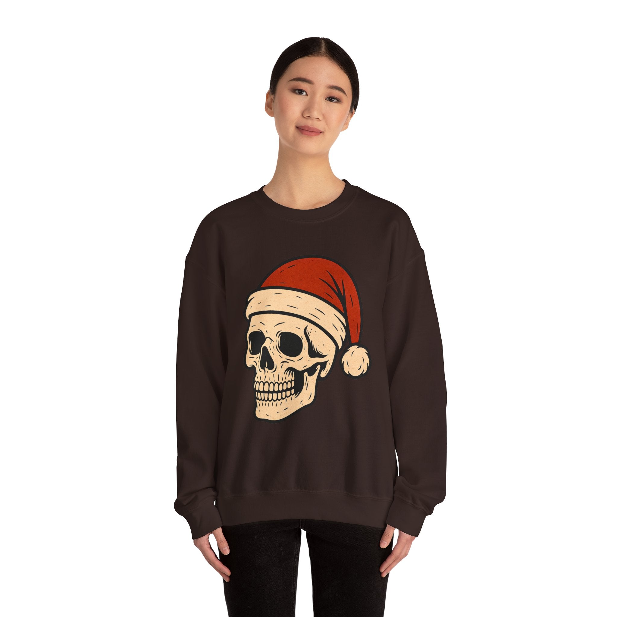 Skull with Santa Hat Sweatshirt
