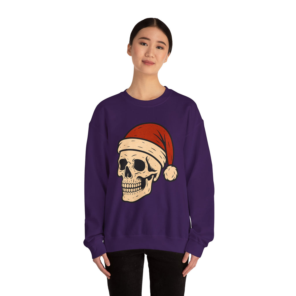 Skull with Santa Hat Sweatshirt