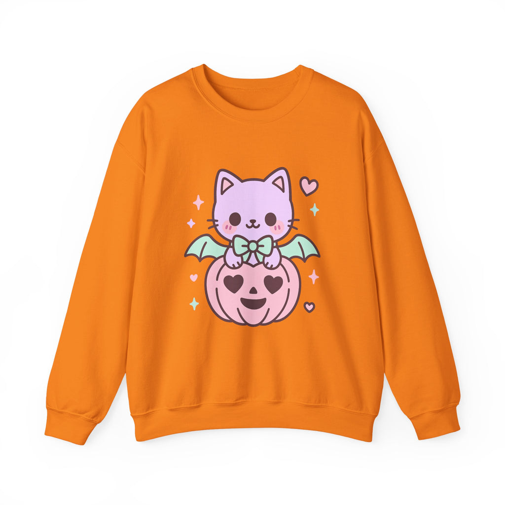 Kawaii Skull Sweatshirt – Pastel Bows & Hearts