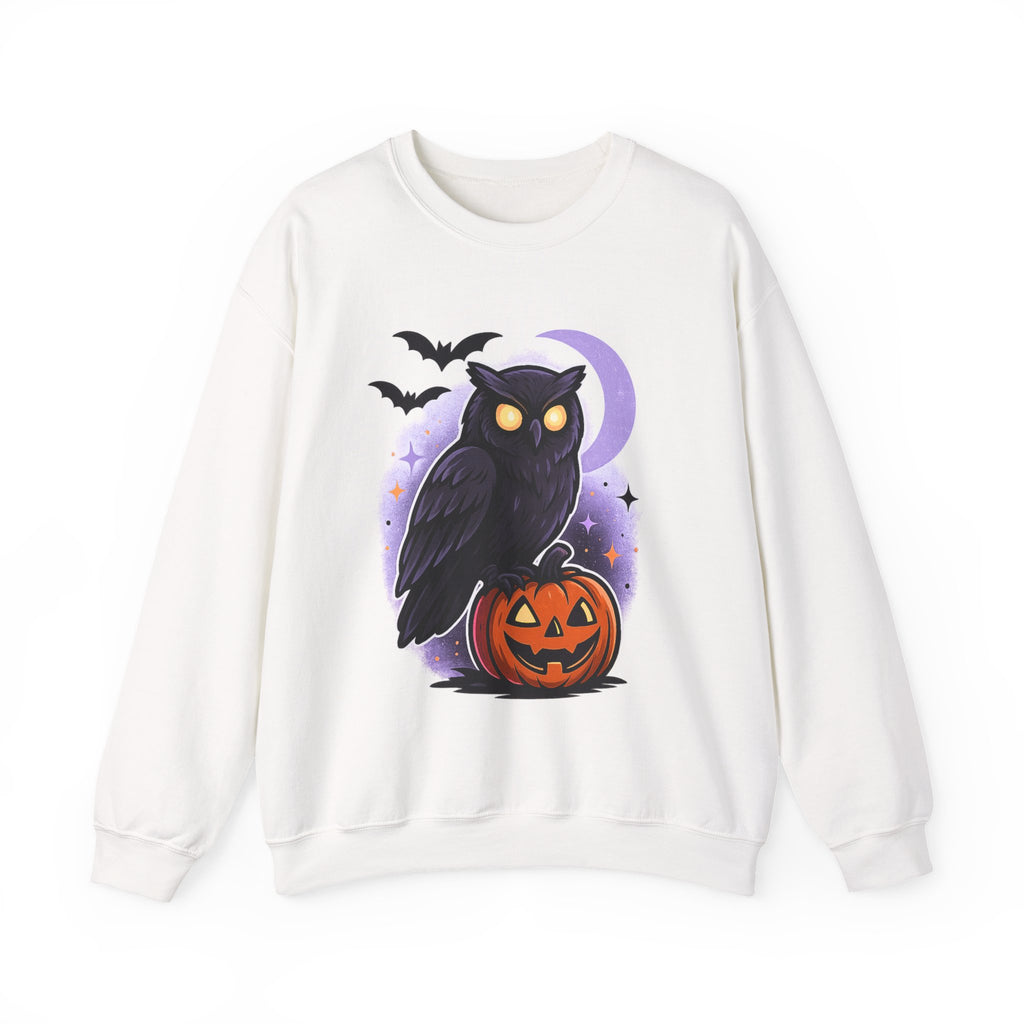Spooky Owl and Pumpkin Night Sweatshirt