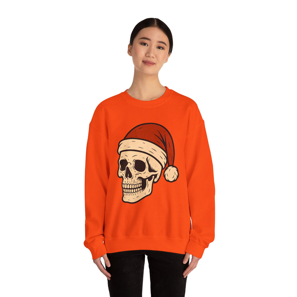 Skull with Santa Hat Sweatshirt