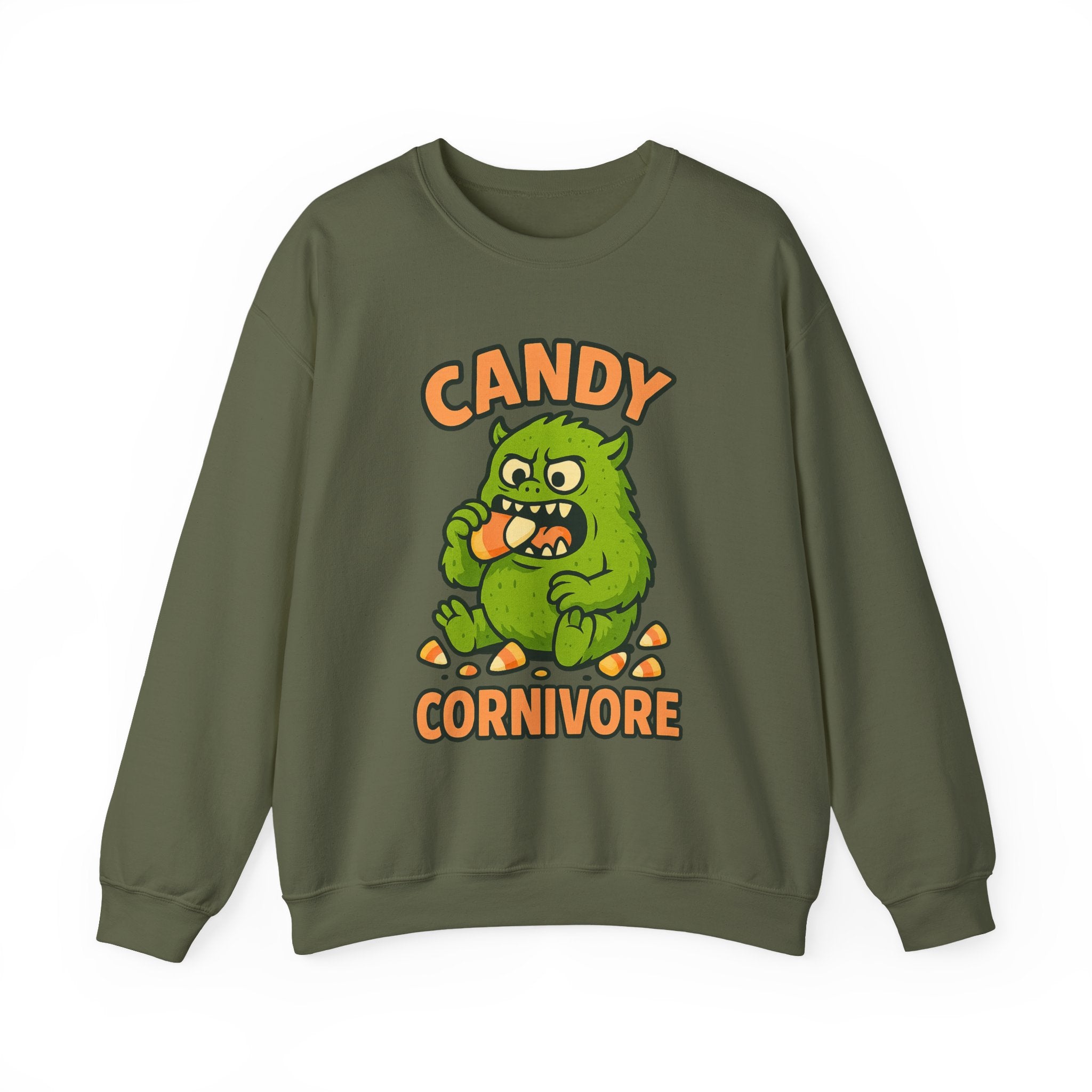 Candy Corn Monster Munching Delight Sweatshirt