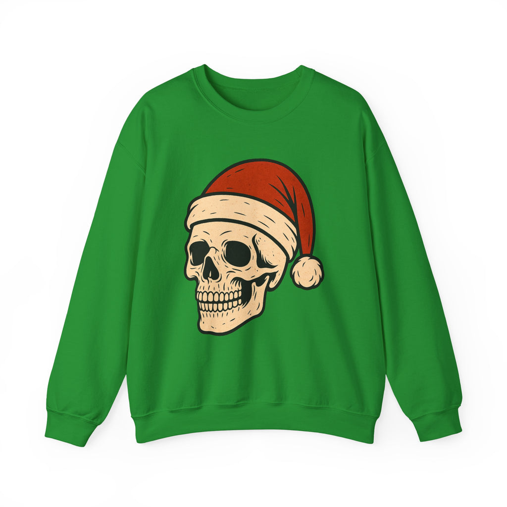 Skull with Santa Hat Sweatshirt