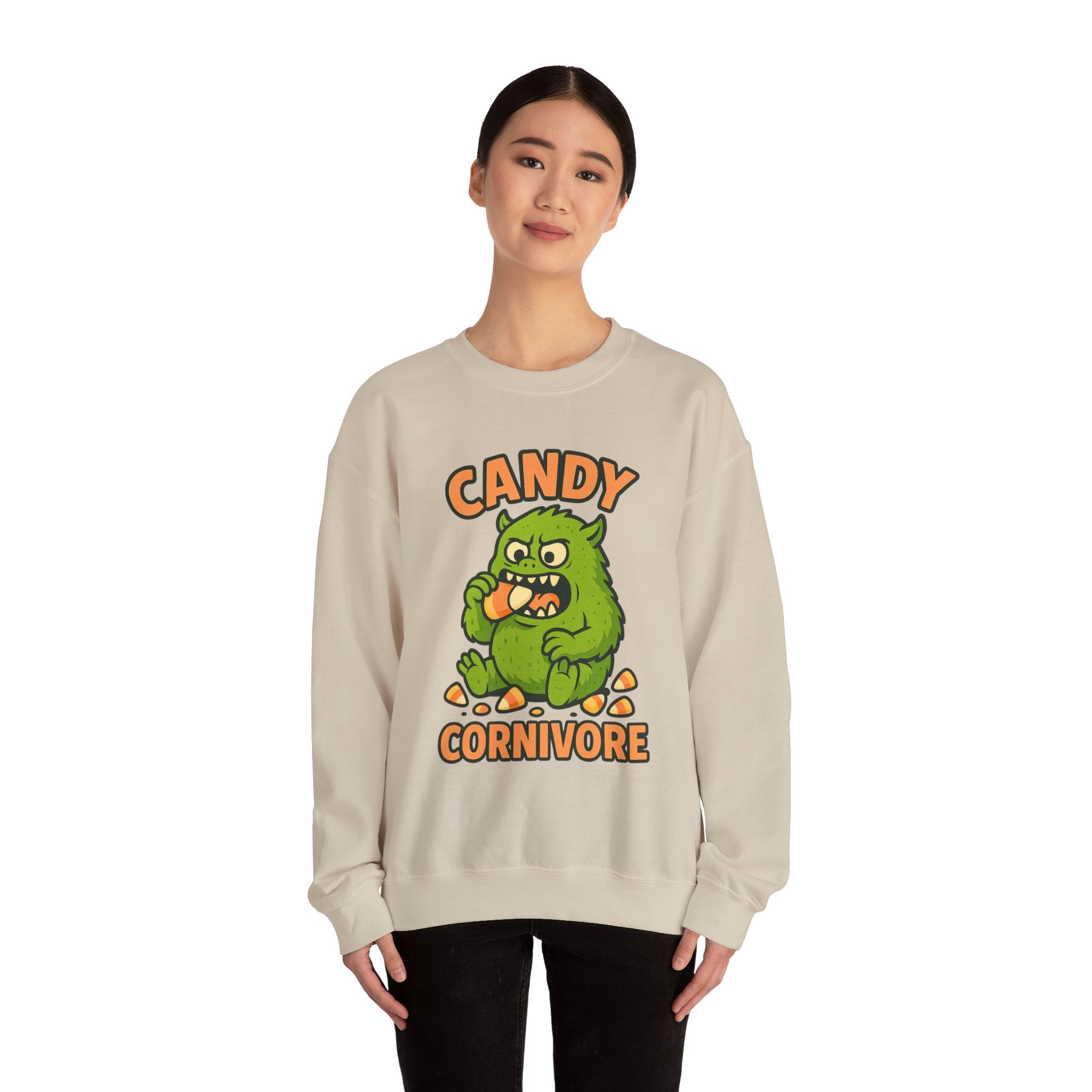 Candy Corn Monster Munching Delight Sweatshirt