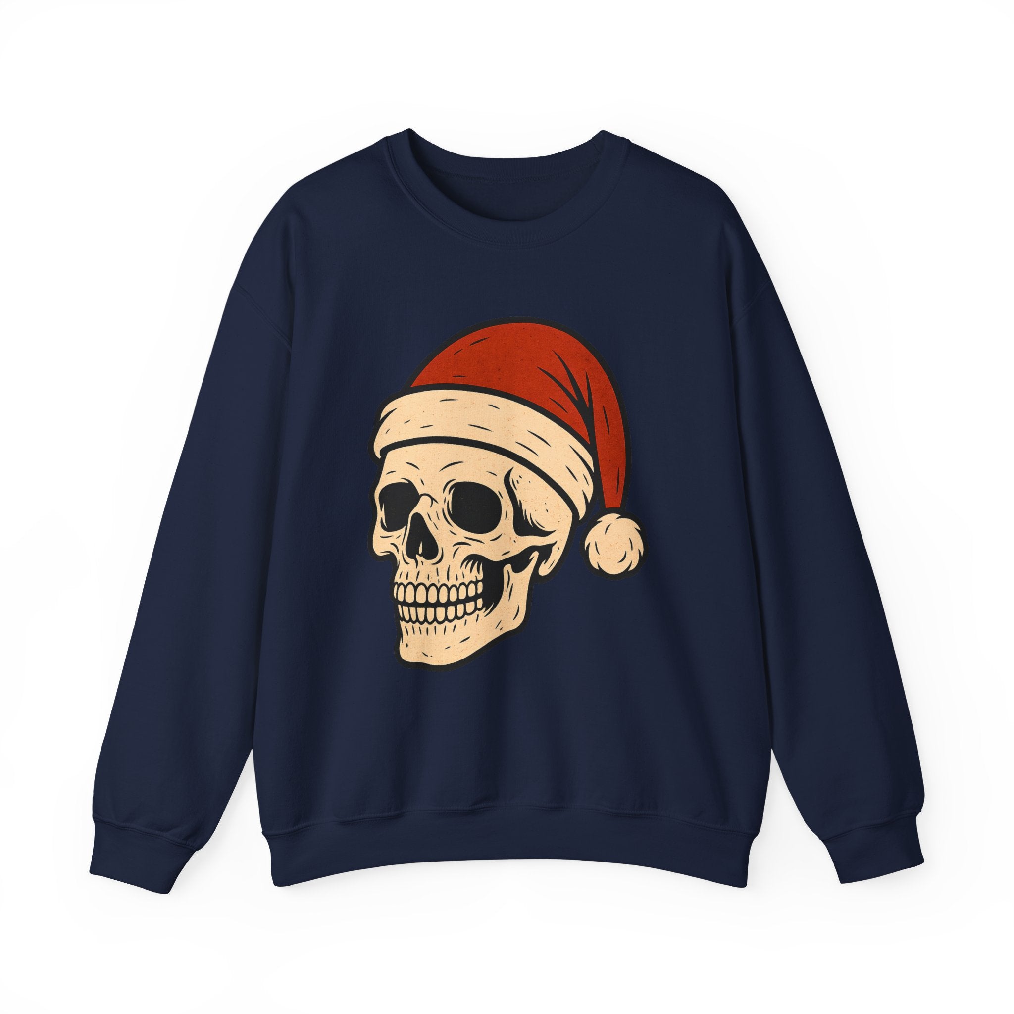 Skull with Santa Hat Sweatshirt