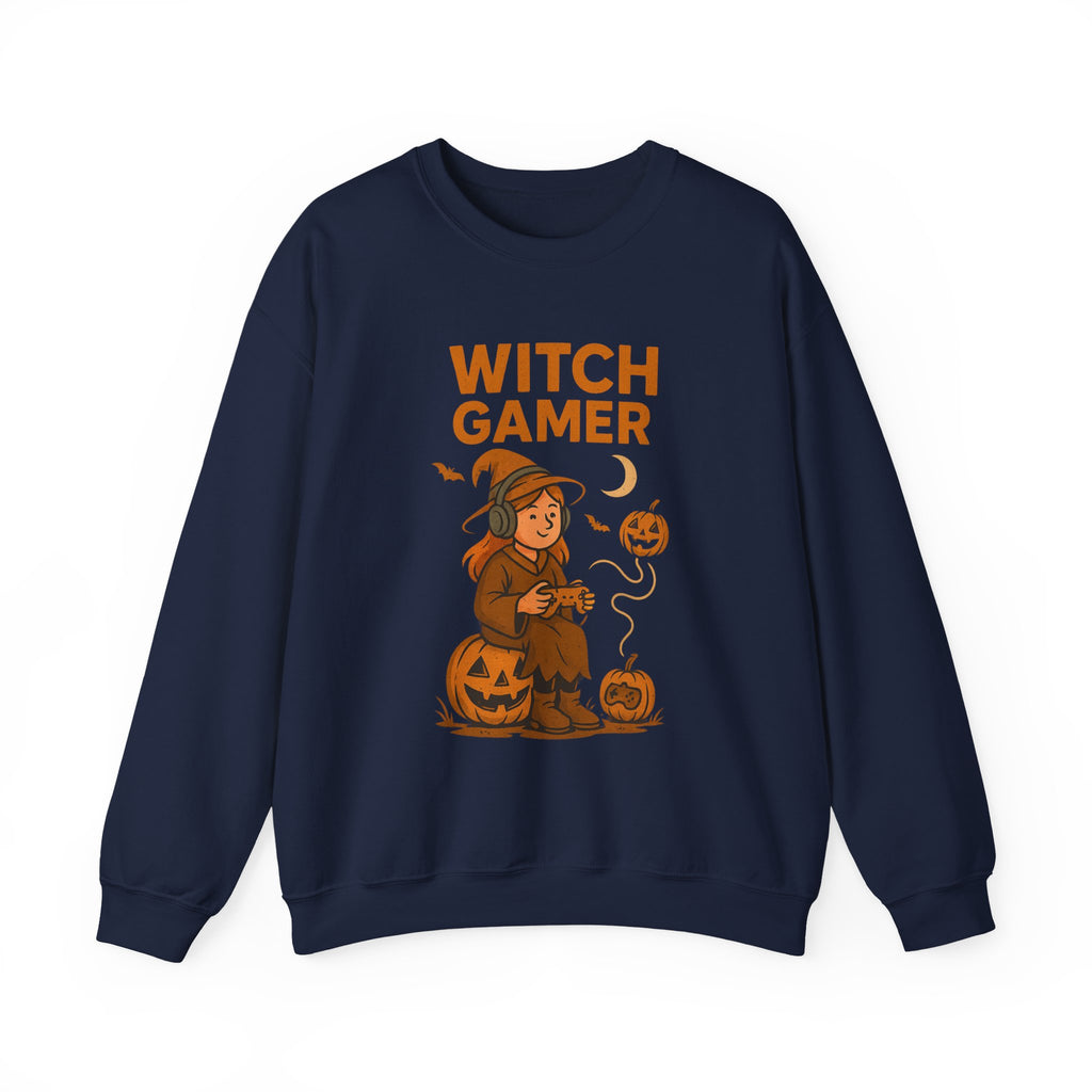 Witch Gamer Halloween Sweatshirt
