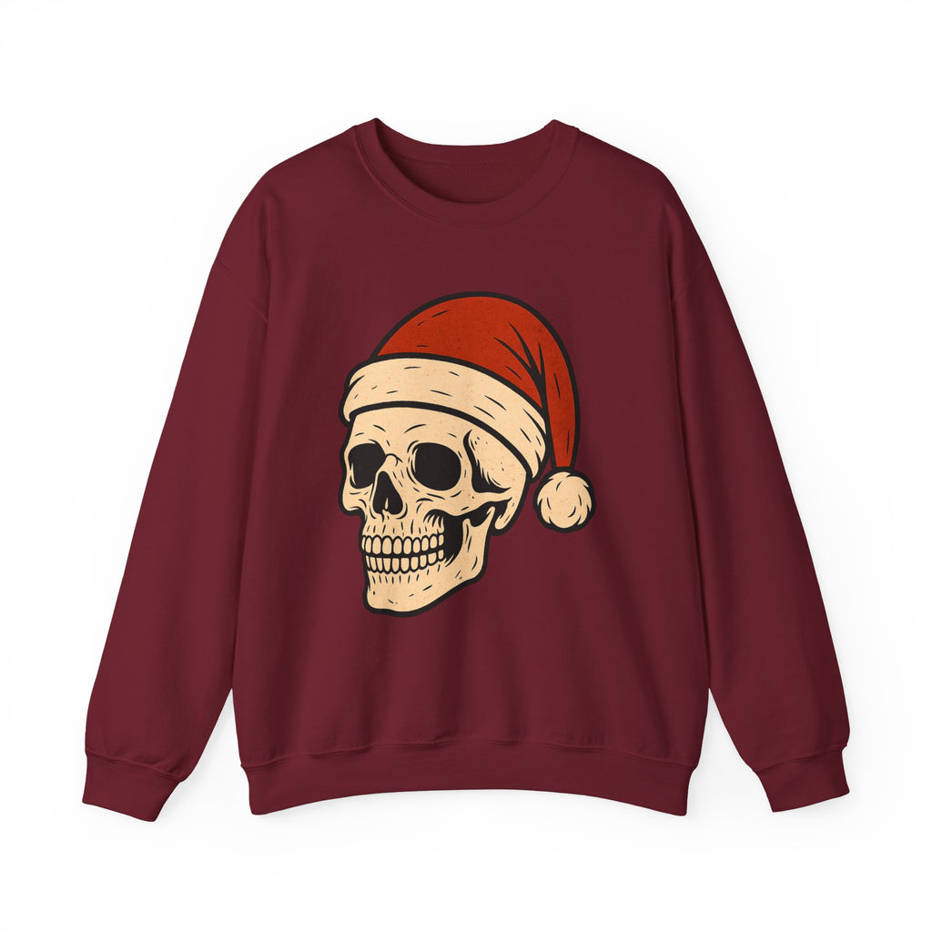 Skull with Santa Hat Sweatshirt