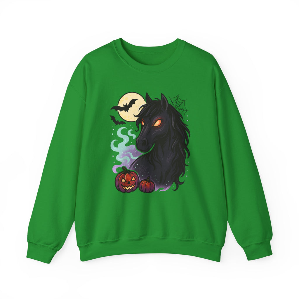 Gothic Horse Under Moonlight Spooky Sweatshirt