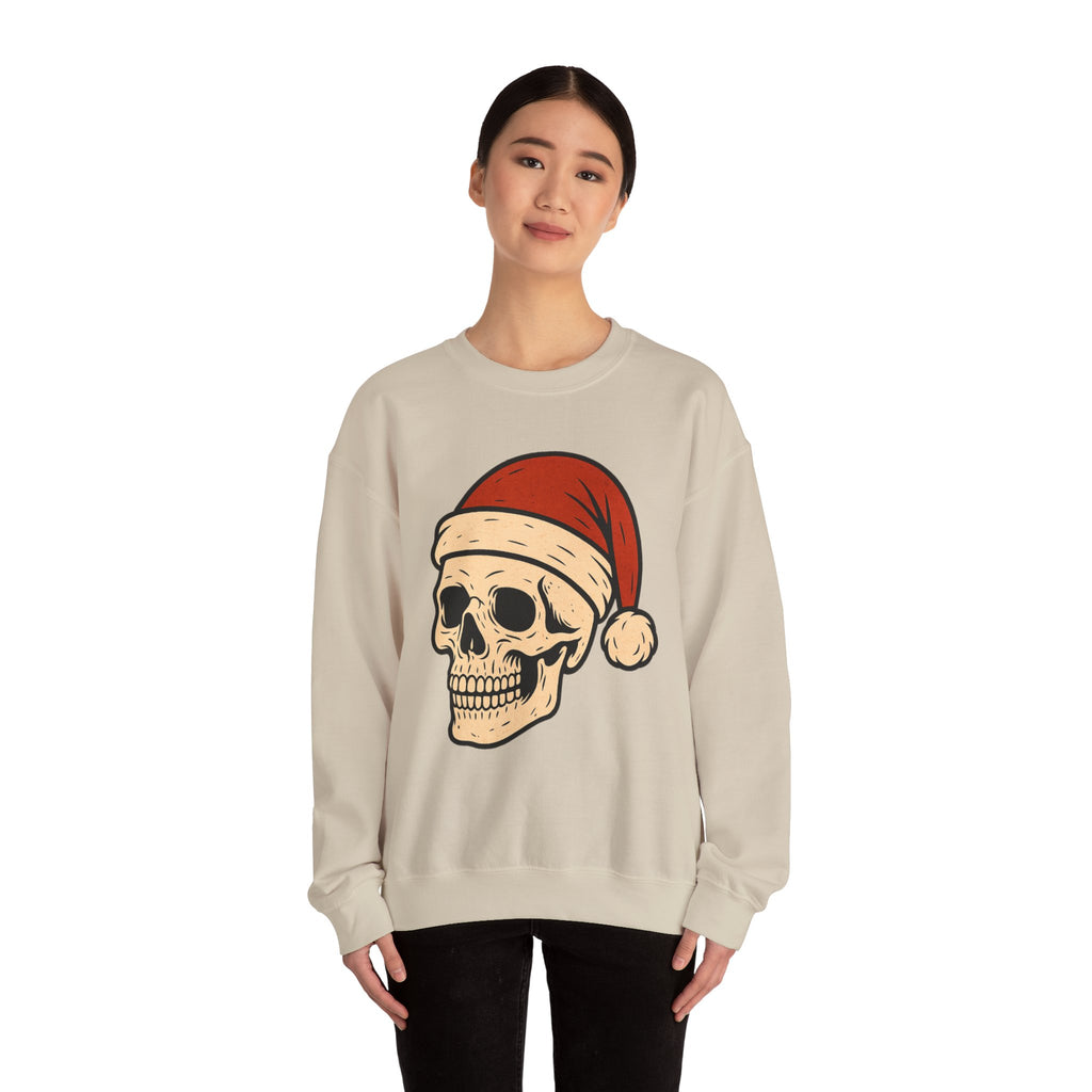 Skull with Santa Hat Sweatshirt