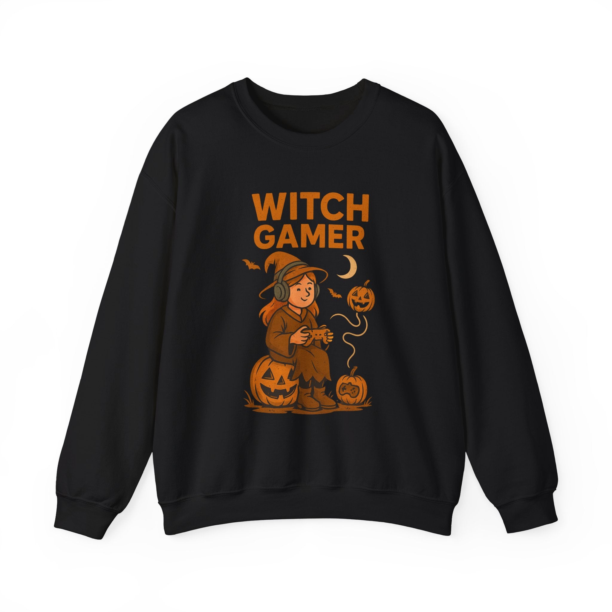 Witch Gamer Halloween Sweatshirt