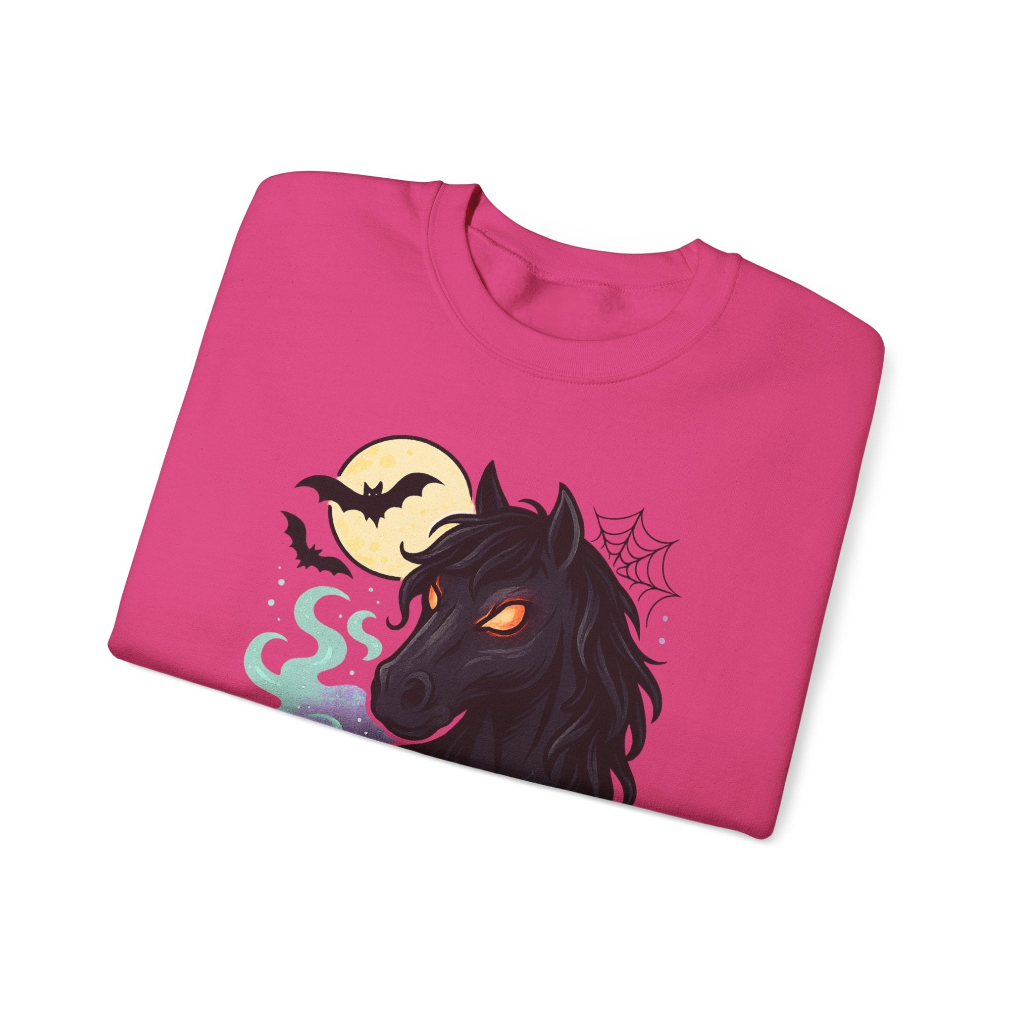 Gothic Horse Under Moonlight Spooky Sweatshirt