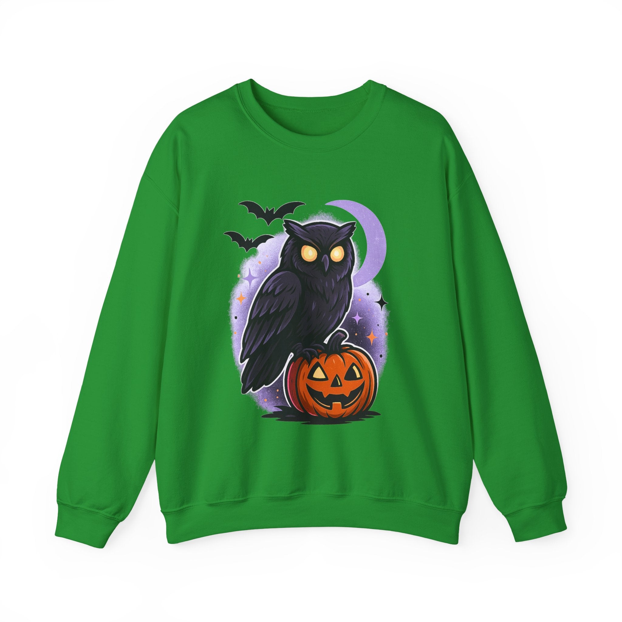 Spooky Owl and Pumpkin Night Sweatshirt