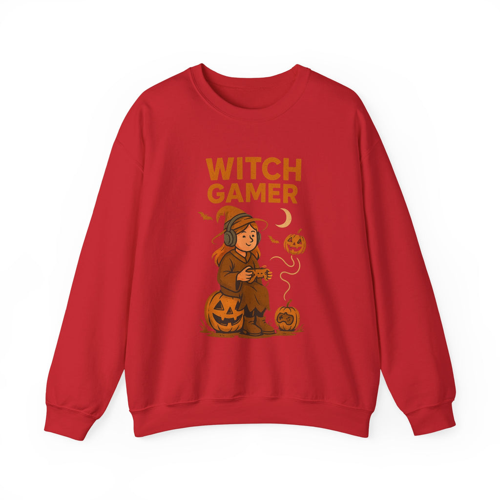 Witch Gamer Halloween Sweatshirt