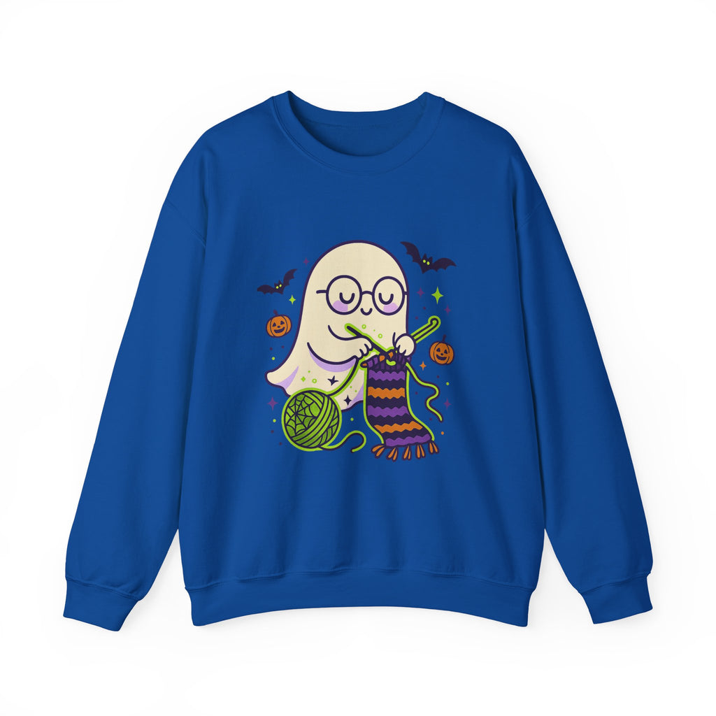 Crocheting Ghost with Halloween Charm Sweatshirt