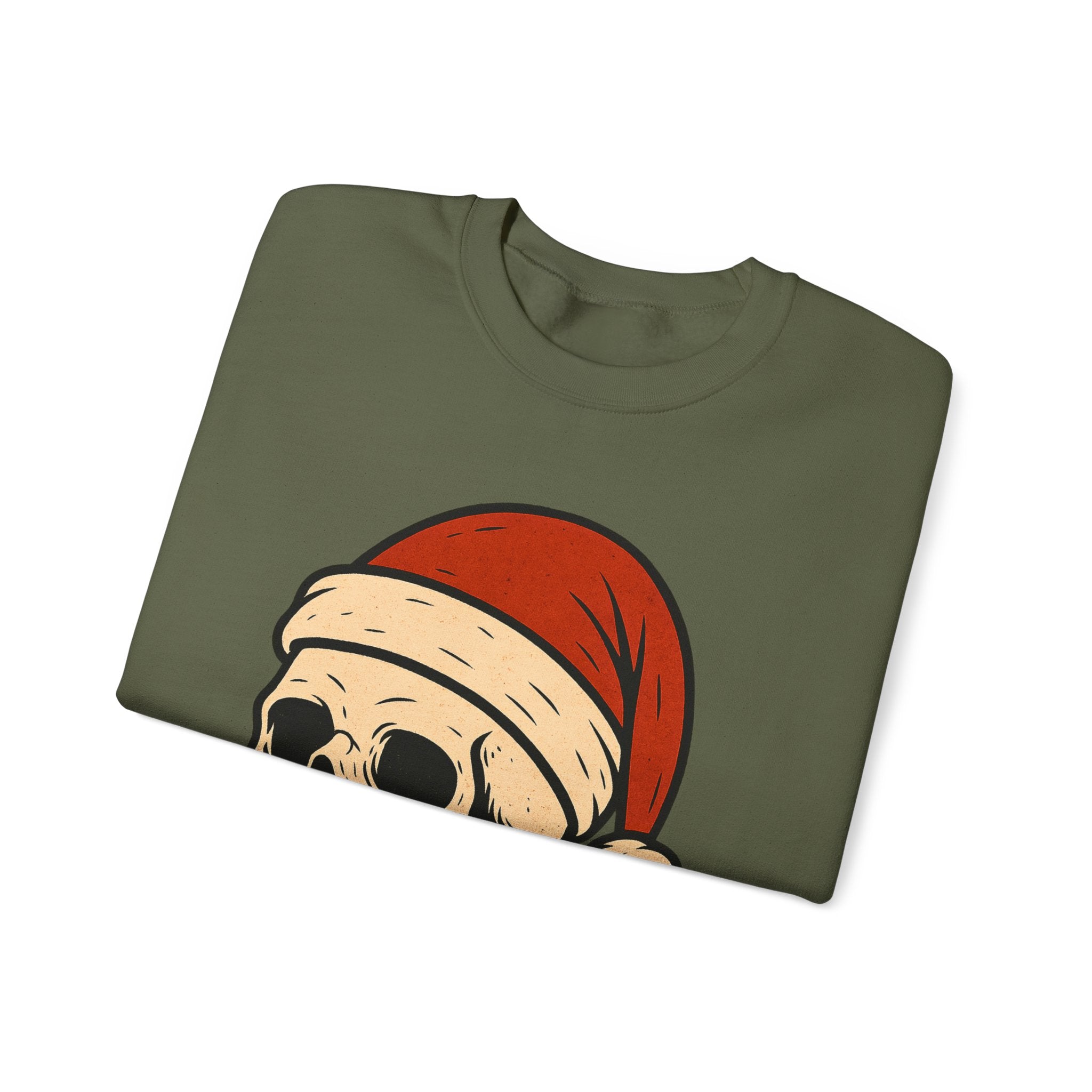 Skull with Santa Hat Sweatshirt