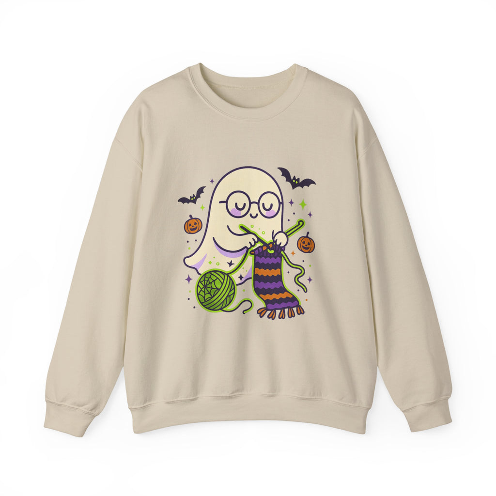 Crocheting Ghost with Halloween Charm Sweatshirt