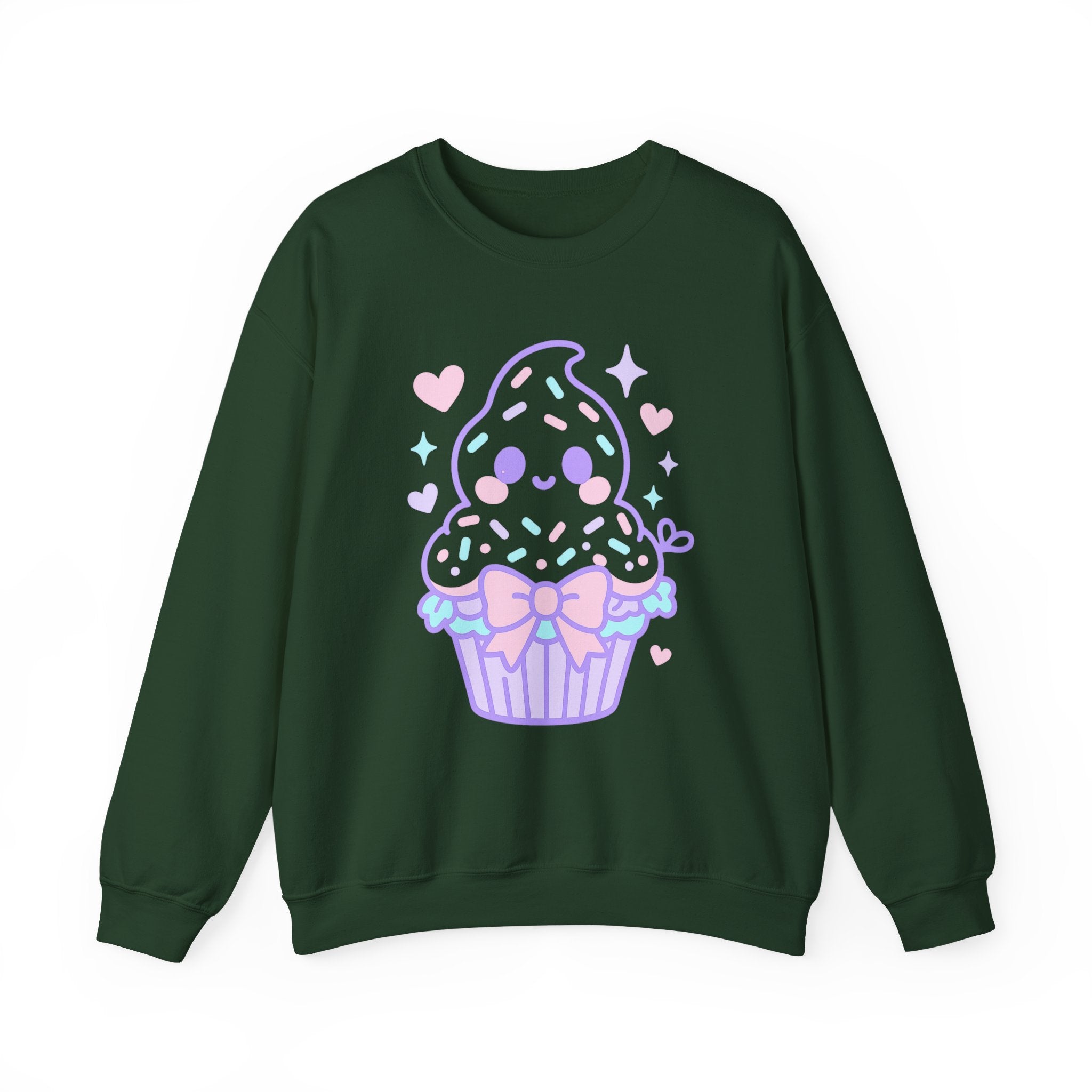 Kawaii Ghost Cupcake with Pastel Charm