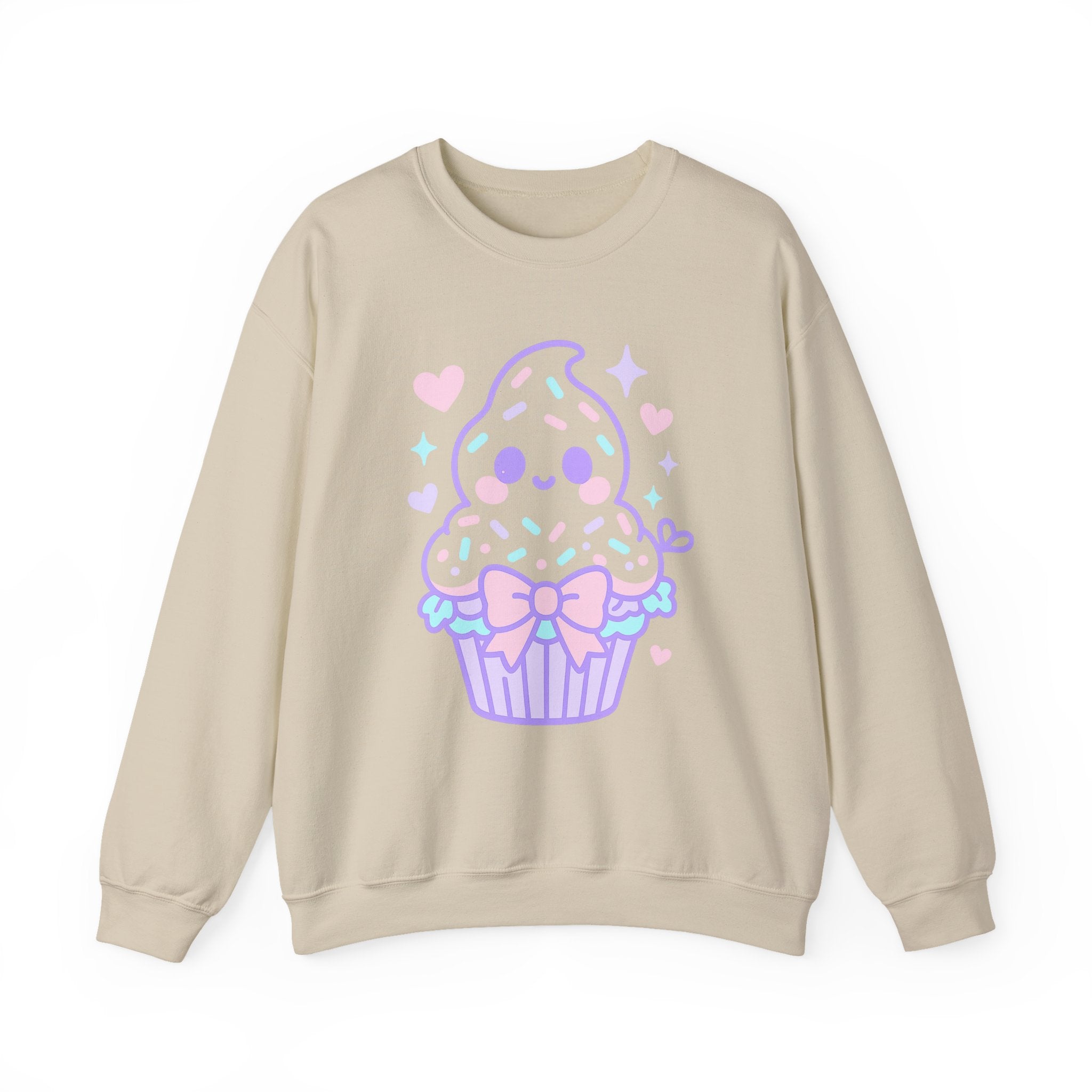 Kawaii Ghost Cupcake with Pastel Charm