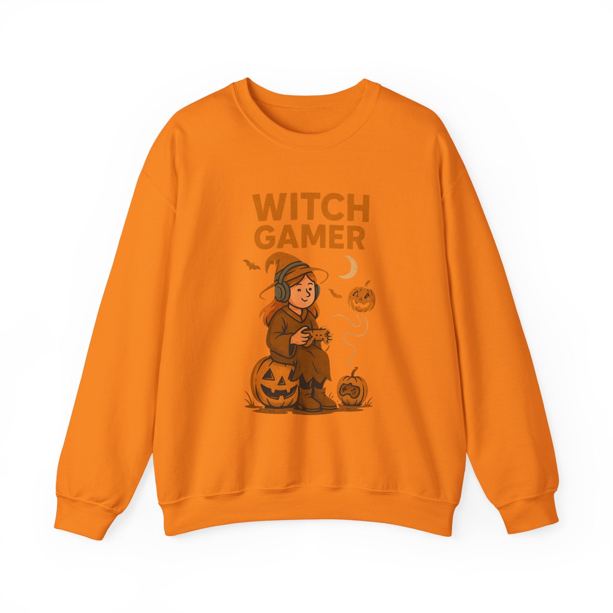 Witch Gamer Halloween Sweatshirt