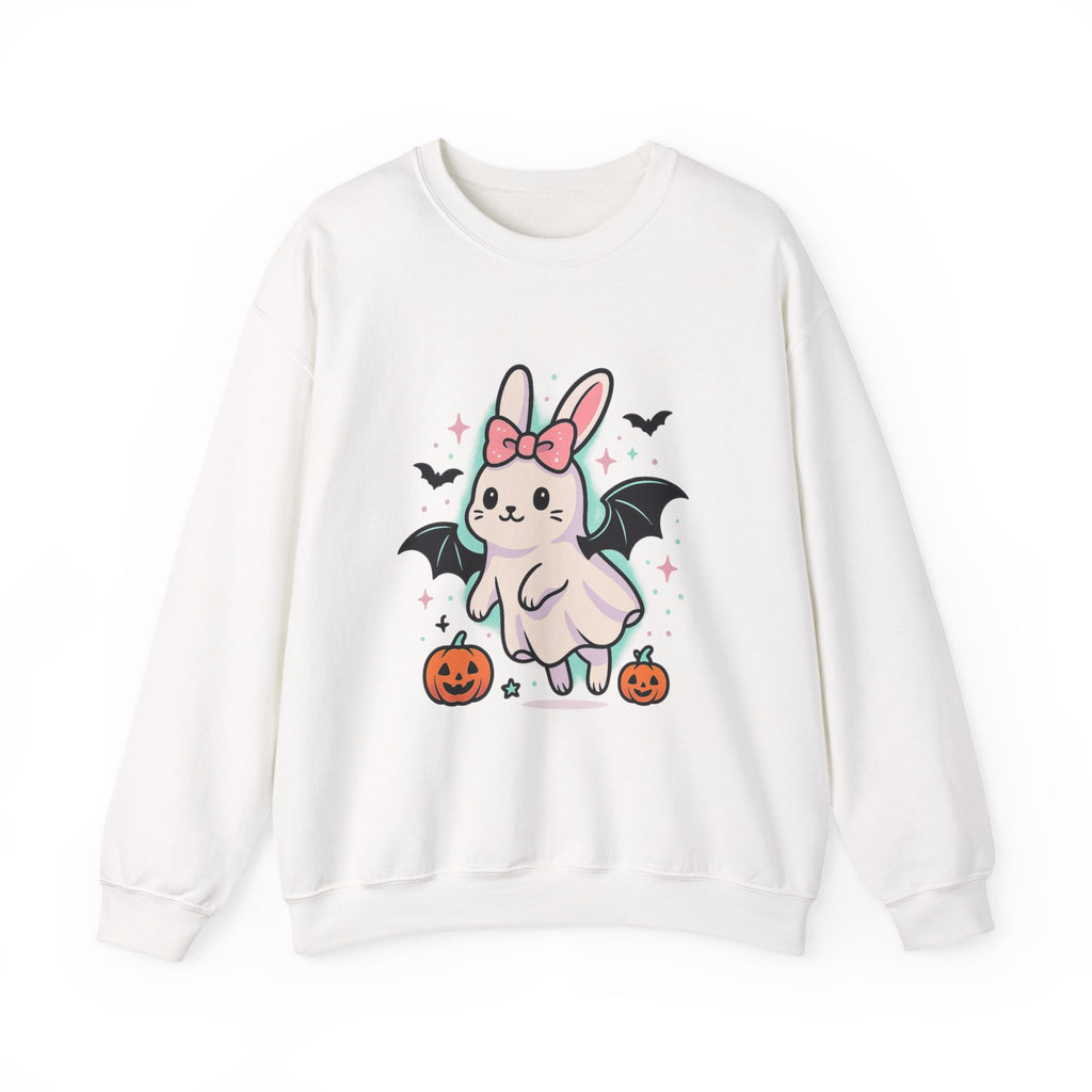 Cute Ghost Bunny with Bat Wings Sweatshirt