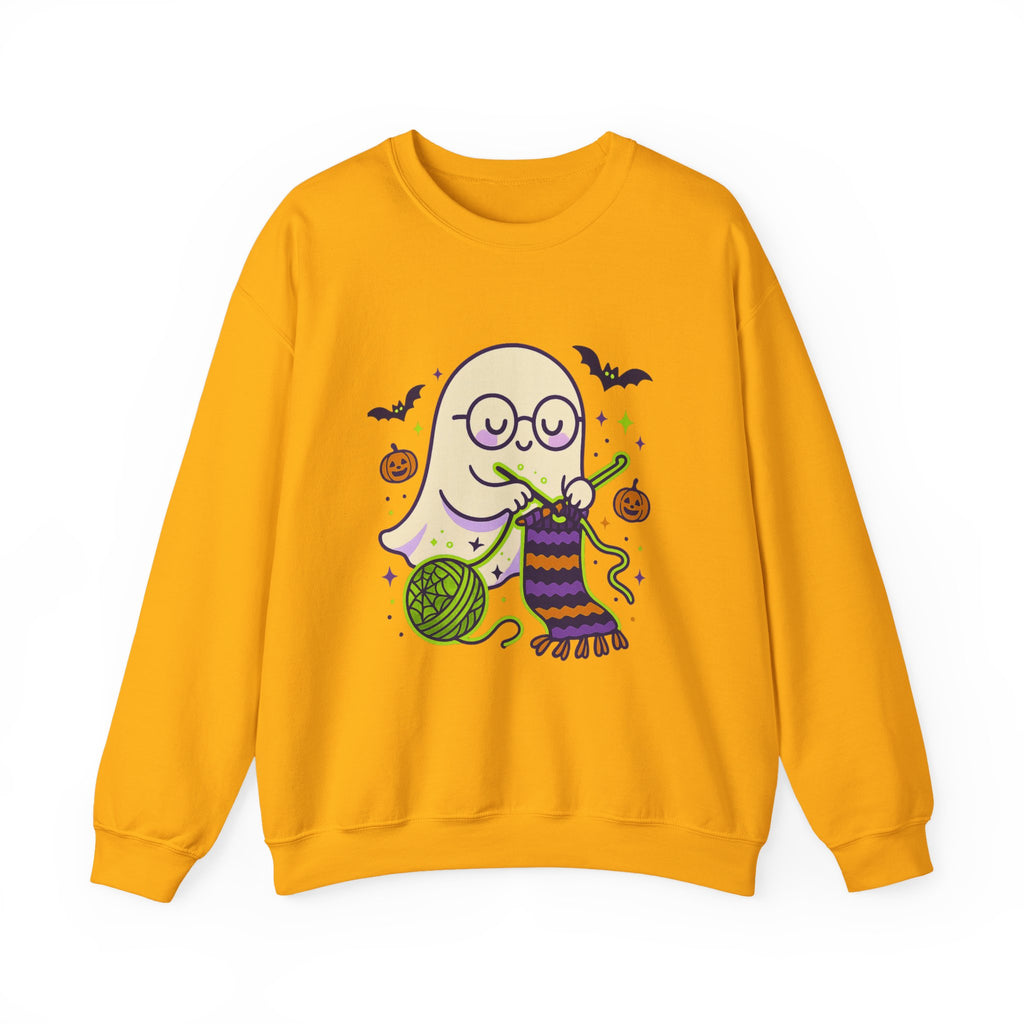 Crocheting Ghost with Halloween Charm Sweatshirt
