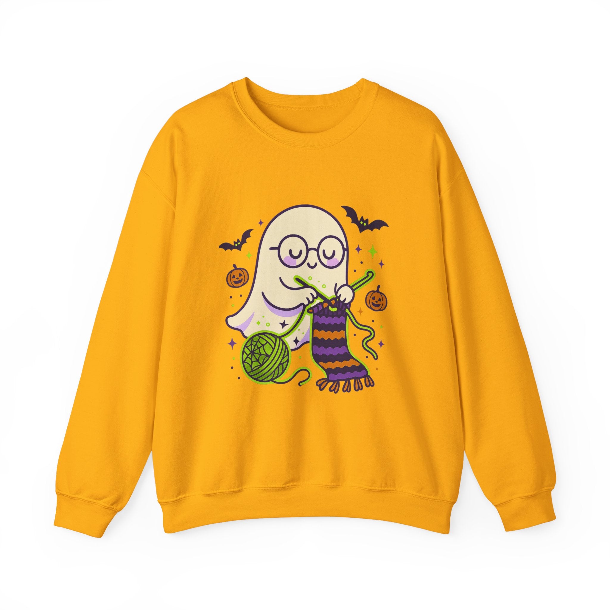 Crocheting Ghost with Halloween Charm Sweatshirt