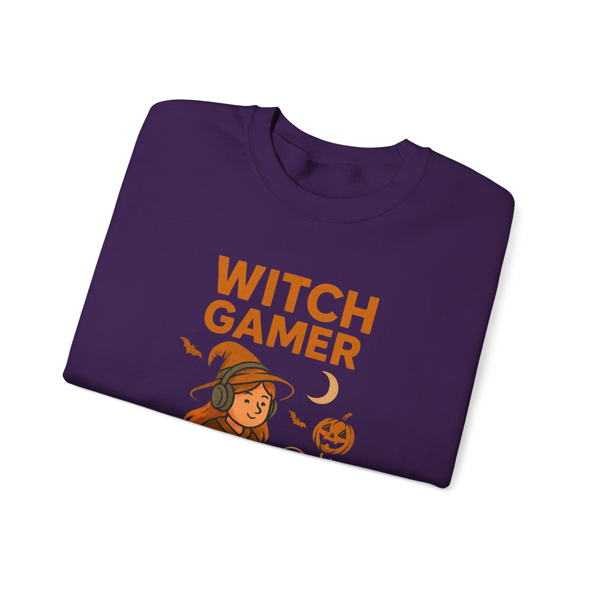 Witch Gamer Halloween Sweatshirt