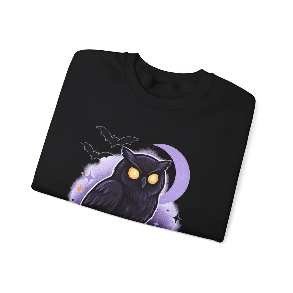 Spooky Owl and Pumpkin Night Sweatshirt