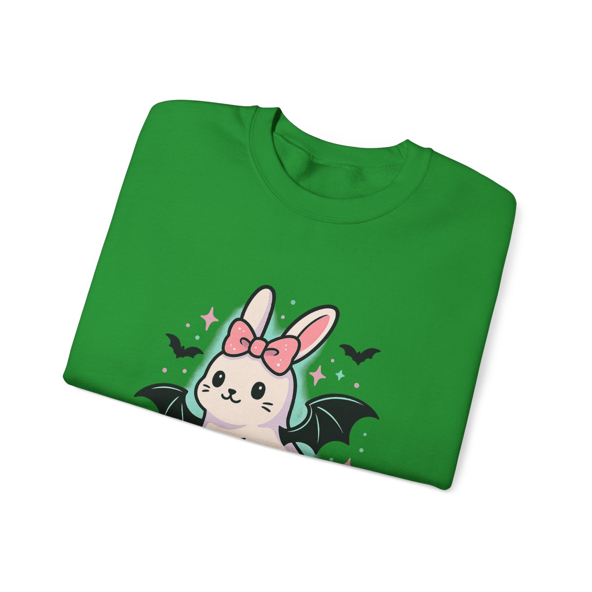 Cute Ghost Bunny with Bat Wings Sweatshirt