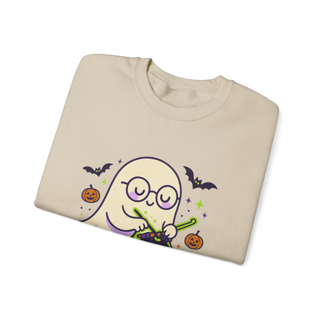 Crocheting Ghost with Halloween Charm Sweatshirt