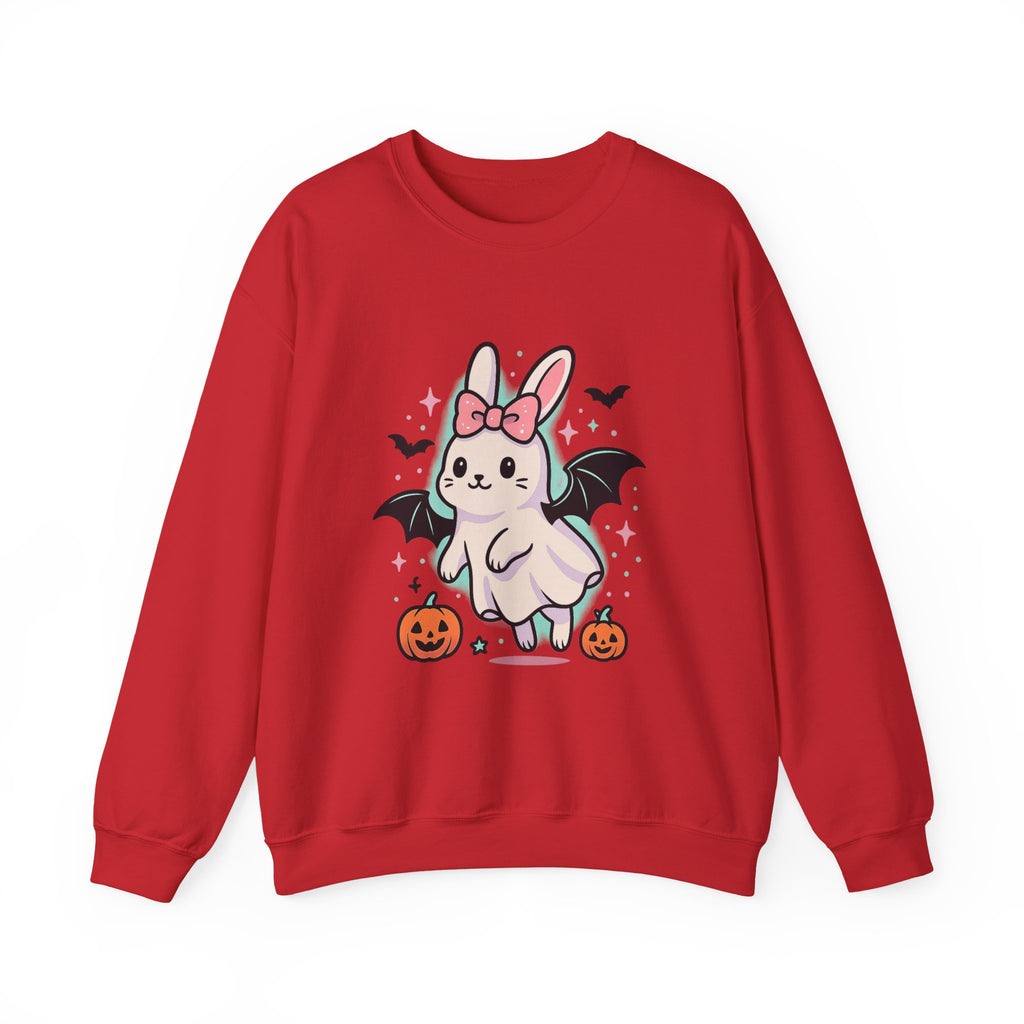 Cute Ghost Bunny with Bat Wings Sweatshirt
