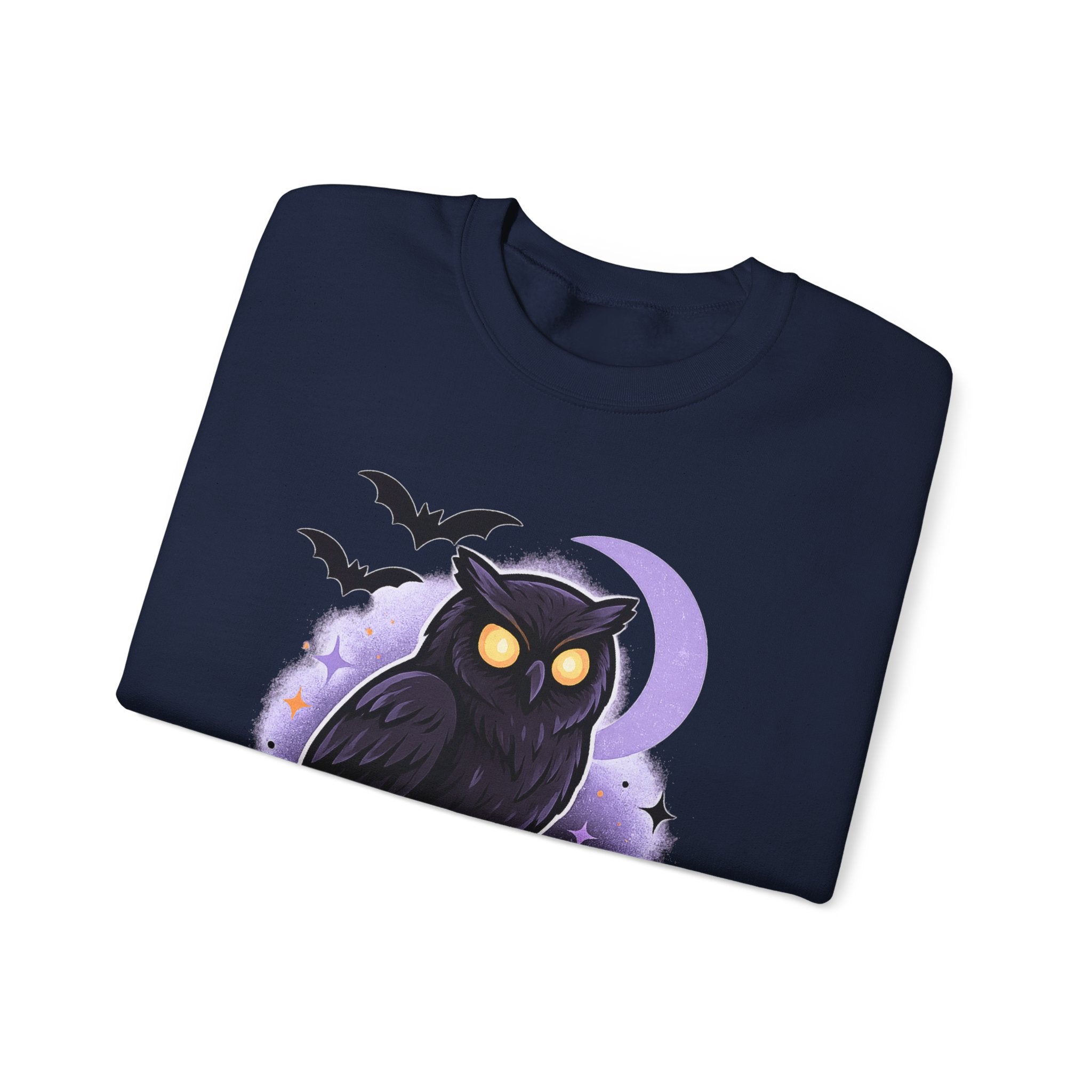 Spooky Owl and Pumpkin Night Sweatshirt