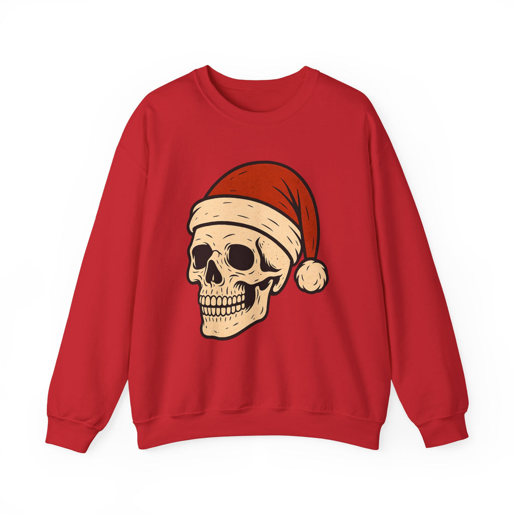 Skull with Santa Hat Sweatshirt
