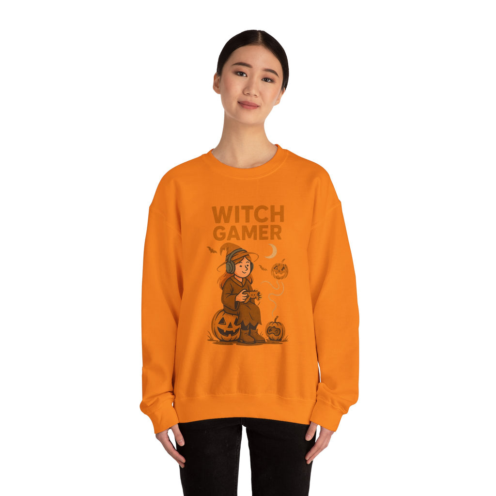 Witch Gamer Halloween Sweatshirt