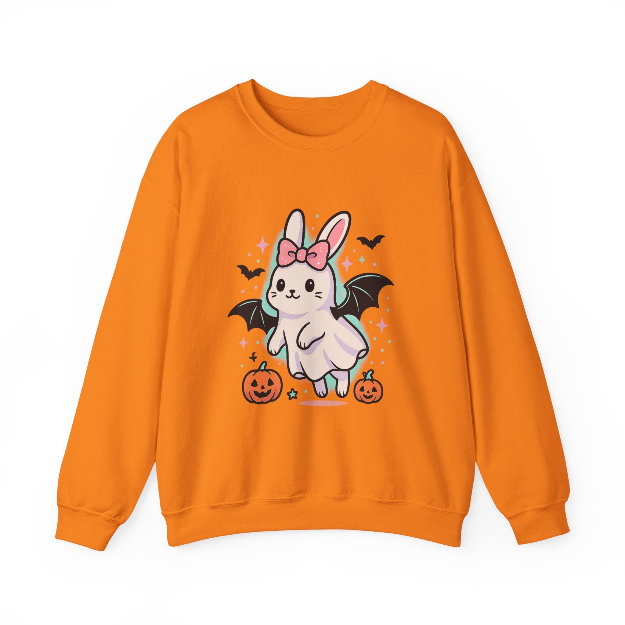 Cute Ghost Bunny with Bat Wings Sweatshirt