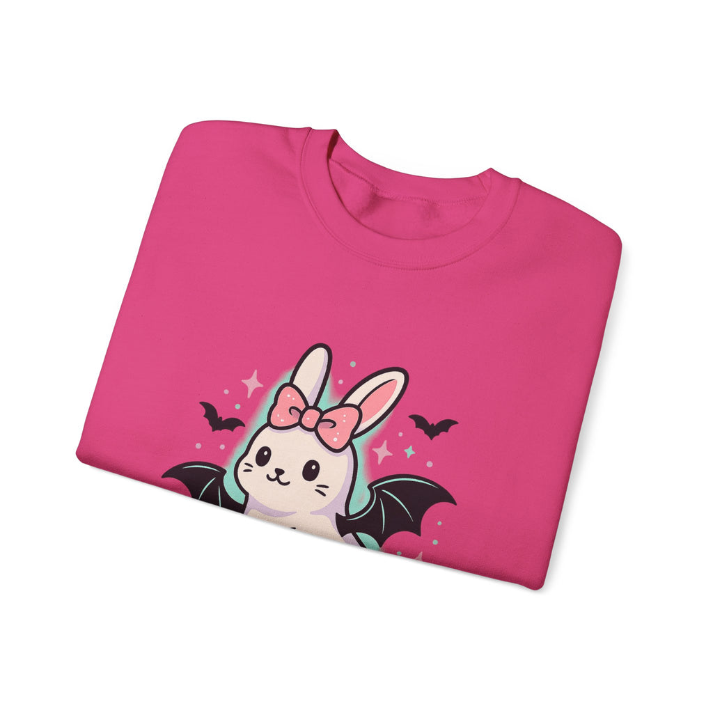 Cute Ghost Bunny with Bat Wings Sweatshirt