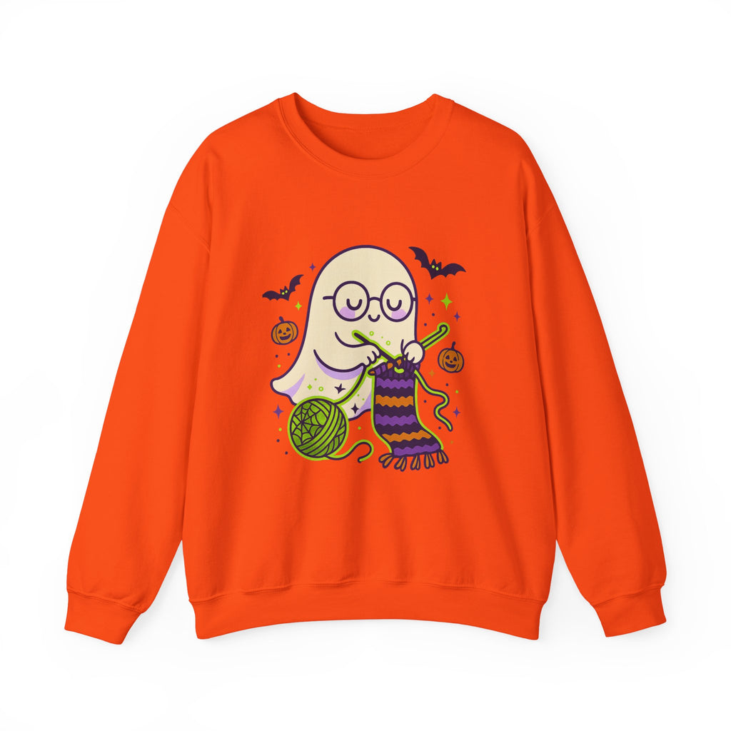 Crocheting Ghost with Halloween Charm Sweatshirt