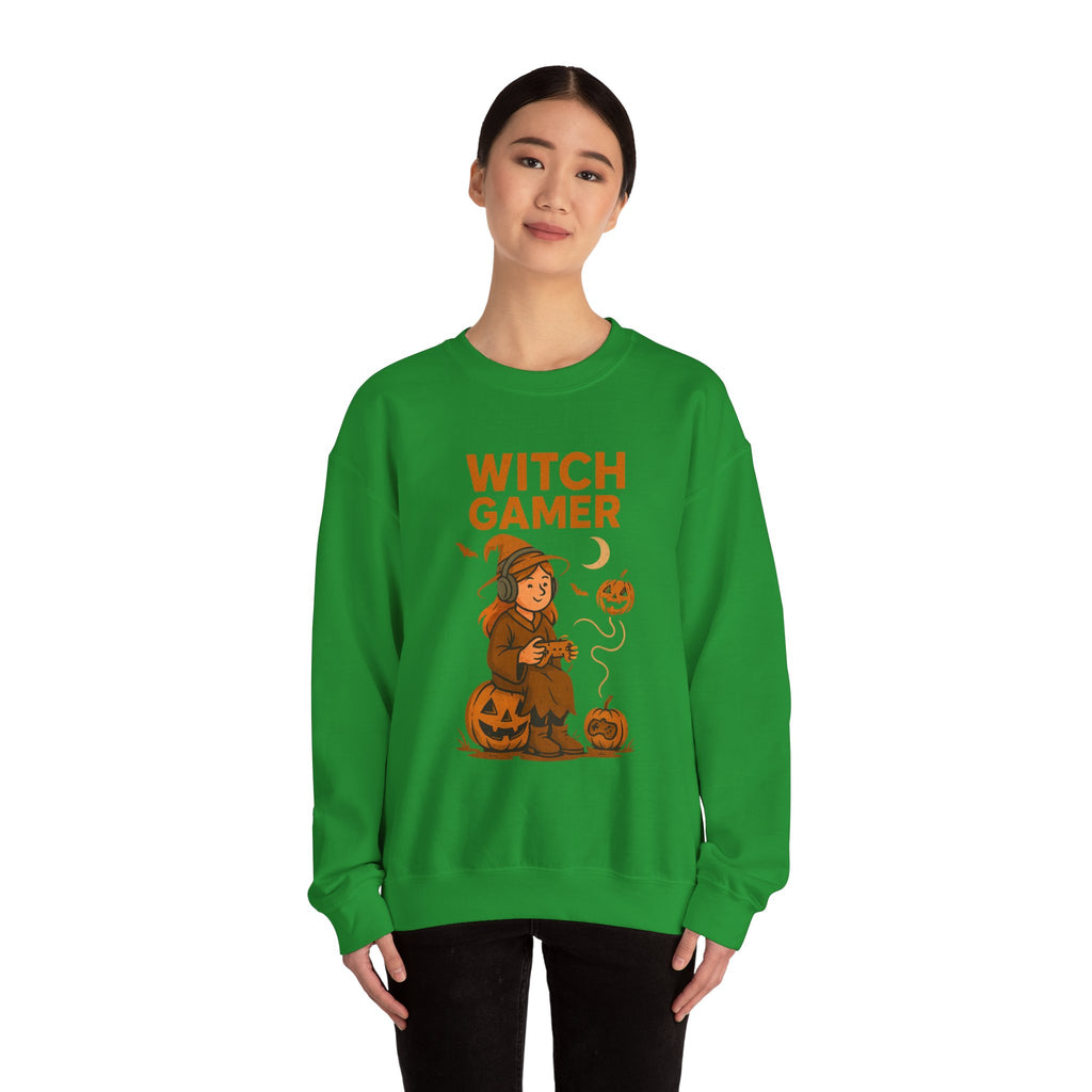 Witch Gamer Halloween Sweatshirt