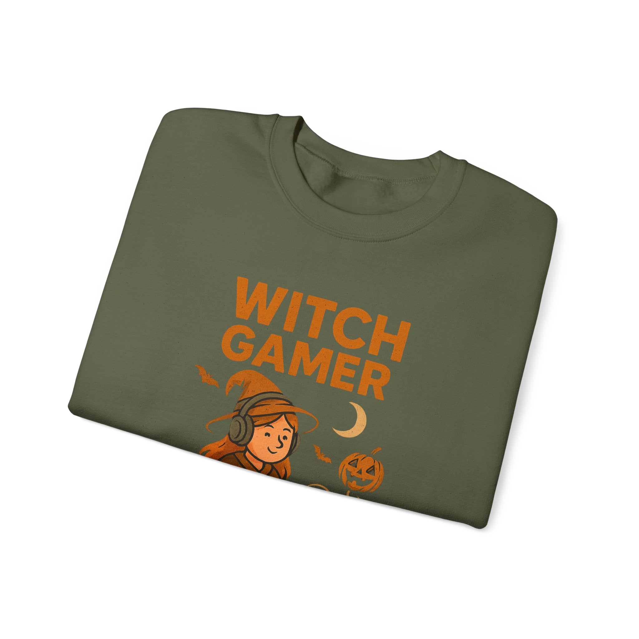 Witch Gamer Halloween Sweatshirt