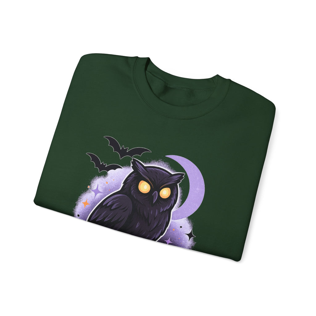 Spooky Owl and Pumpkin Night Sweatshirt