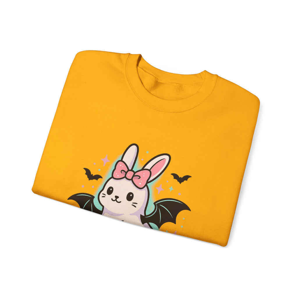 Cute Ghost Bunny with Bat Wings Sweatshirt