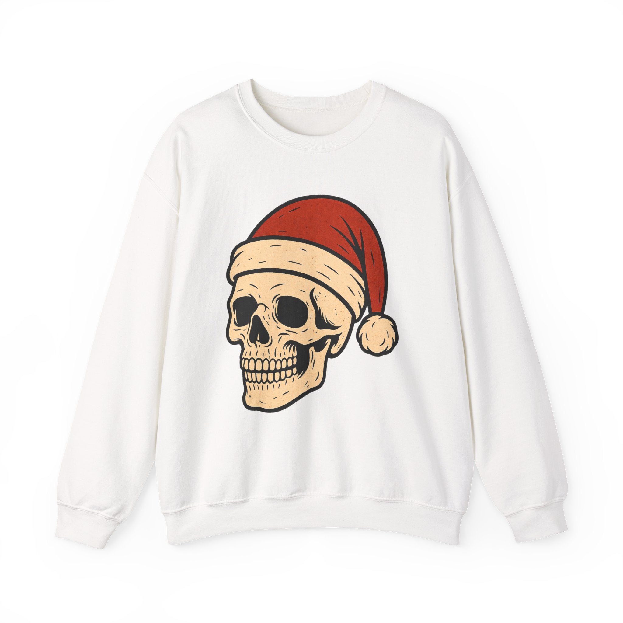 Skull with Santa Hat Sweatshirt