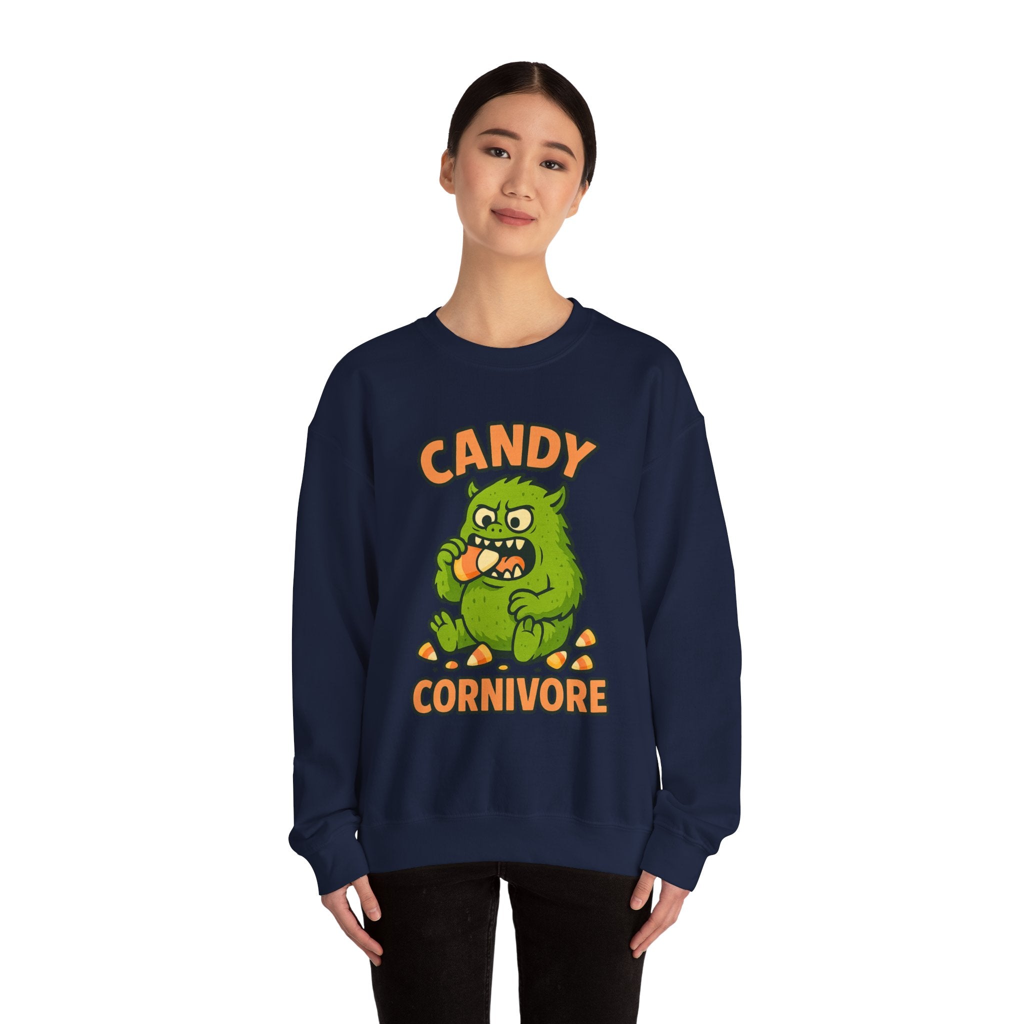 Candy Corn Monster Munching Delight Sweatshirt