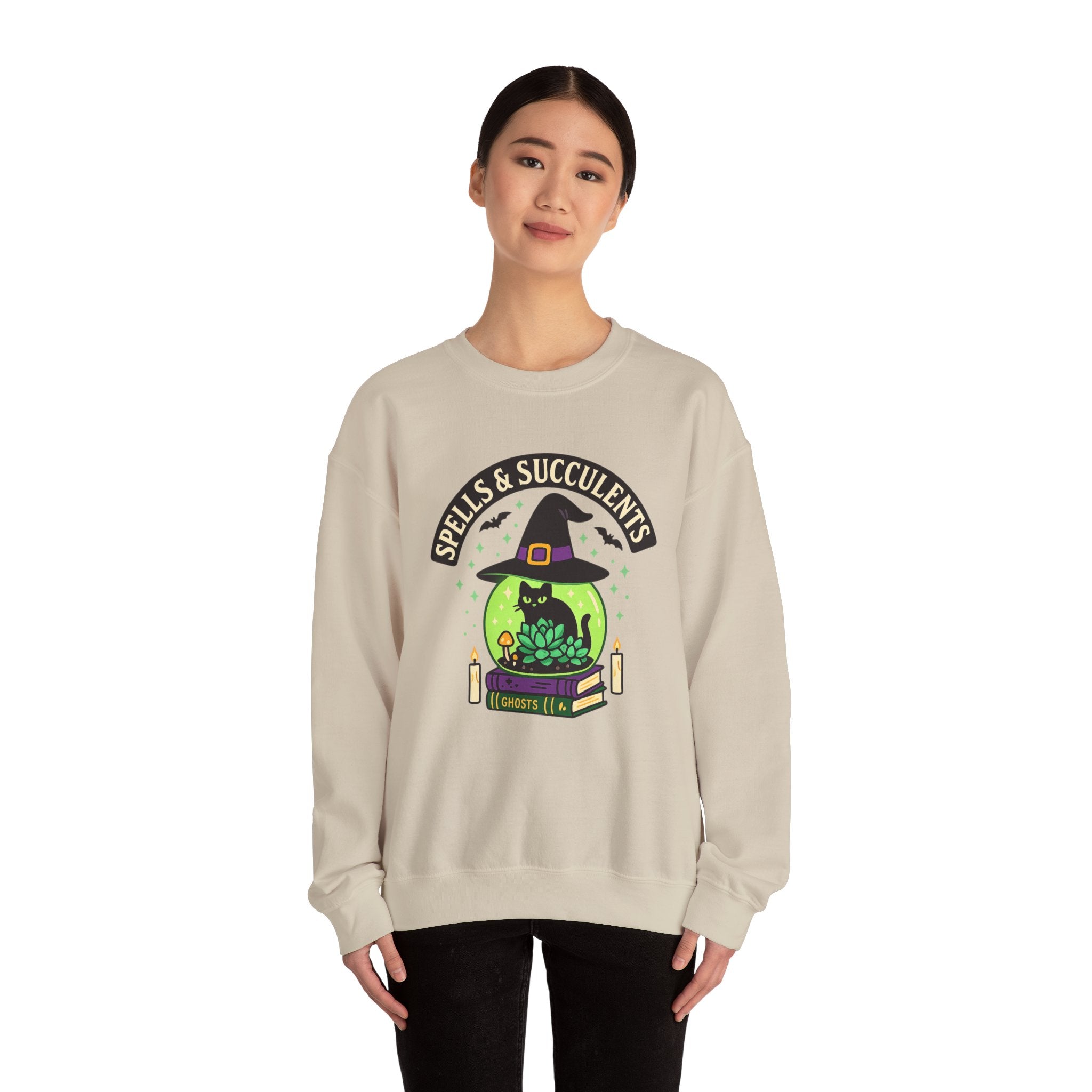 Witch's Hat and Succulent Magic Sweatshirt
